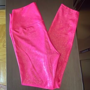 Carbob38 Galaxy High Rise 7/8 Legging COLOR: Pink Oil Slick